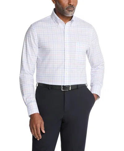 Tommy Hilfiger Men's Flex Slim Fit Oxford Dress Shirt In Purple Multi