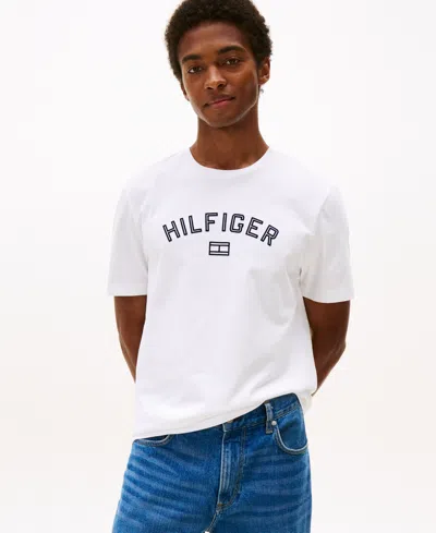 Tommy Hilfiger Men's Flocked Logo T-shirt