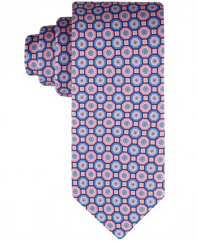 Tommy Hilfiger Men's Floral Medallion Tie In Pink