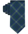 Tommy Hilfiger Men's Fred Tonal Plaid Tie In Hunter Green