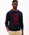 Tommy Hilfiger Crest Sweater In Blue
