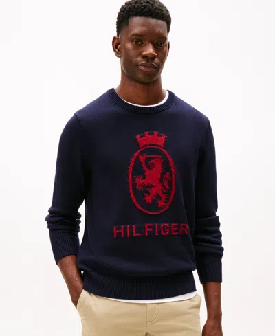 TOMMY HILFIGER MEN'S GIFTING CREST CREWNECK SWEATER
