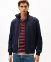 Tommy Hilfiger Signature Stripe Zip Sweatshirt In Blue