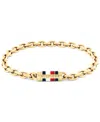 Tommy Hilfiger Men's Gold-plated Stainless Steel Bracelet