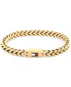 Tommy Hilfiger Braided Chain Bracelet Gold In Gold