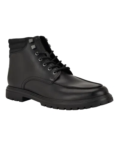 Tommy Hilfiger Men's Gonzal Casual Lace Up Boots In Black