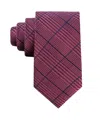 Tommy Hilfiger Men's Graham Glen Plaid Tie In Burgundy