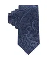 Tommy Hilfiger Men's Grant Micro Geometric Pattern Classic Tie In Blue