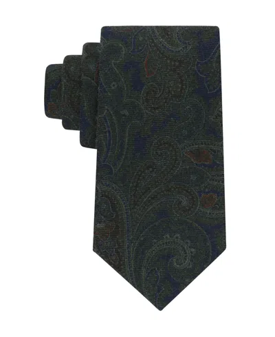 Tommy Hilfiger Men's Hadley Paisley Print Tie In Black