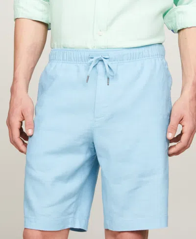 Tommy Hilfiger Men's Harlem Regular-fit 10" Drawstring Shorts In Sleepy Blu