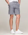 TOMMY HILFIGER MEN'S HARLEM REGULAR-FIT STRETCH STRIPE 9" DRAWSTRING SHORTS