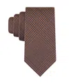 Tommy Hilfiger Men's Hendrix Glen Plaid Tie In Brown
