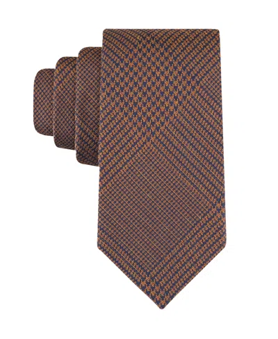 Tommy Hilfiger Men's Hendrix Glen Plaid Tie In Brown