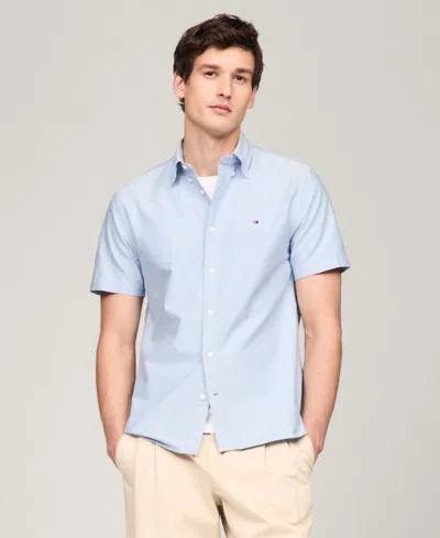 Tommy Hilfiger Men's Heritage Oxford Regular-fit Button-down Shirt In Shirt Blue