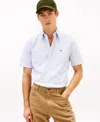 Tommy Hilfiger Men's Heritage Oxford Short Sleeve Shirt In Blue