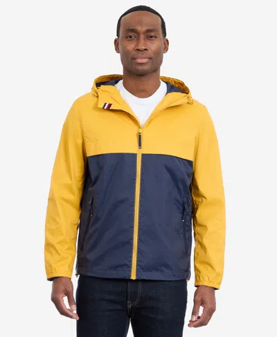 Tommy Hilfiger Men's Hooded Windbreaker Jacket In Multi