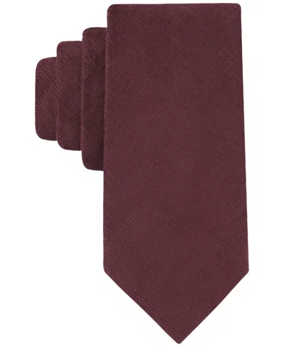 Tommy Hilfiger Men's Howard Textured Tie In Burgundy