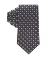 Tommy Hilfiger Men's Hugo Floral Medallion Pattern Classic Tie In Black