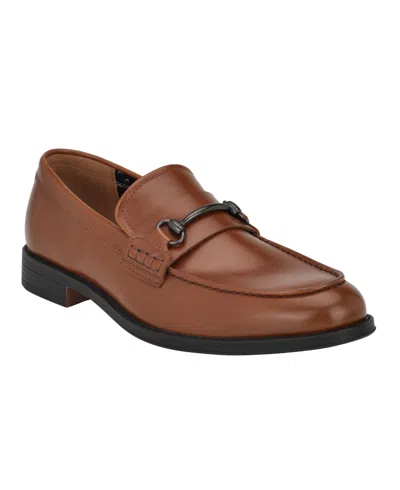 Tommy Hilfiger Men's Jackal Slip On Dress Loafers In Cognac