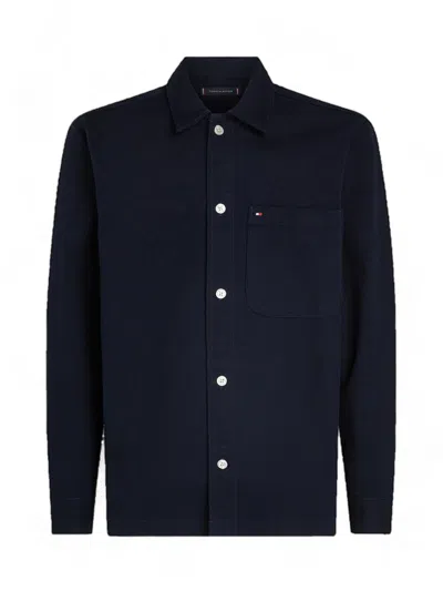 Tommy Hilfiger Men's Jacket  Mw0mw35818 Dw5 In Blue