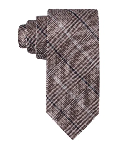 Tommy Hilfiger Men's Jeffrey Plaid Tie In Brown