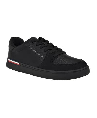 Tommy Hilfiger Men's Jorian Fashion Lace Up Sneakers In Black