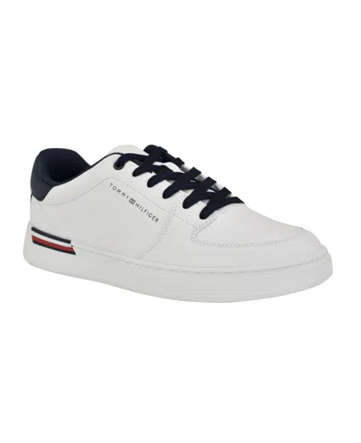 Tommy Hilfiger Men's Jorian Fashion Lace Up Sneakers In White