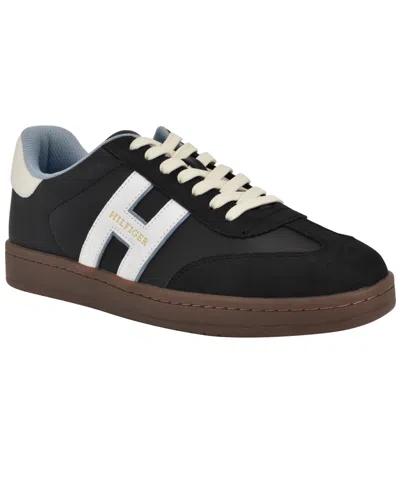 Tommy Hilfiger Men's Lasen T-toe Fashion Sneakers In Black
