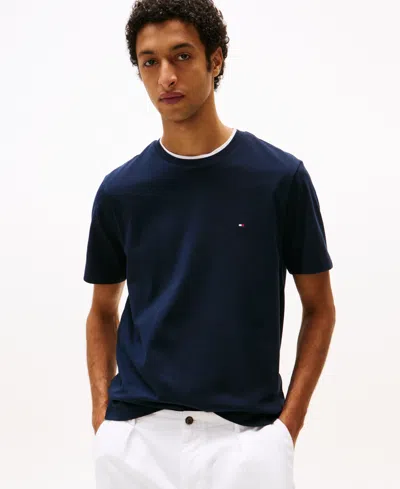 Tommy Hilfiger Men's Light Interlock T-shirt In Blue