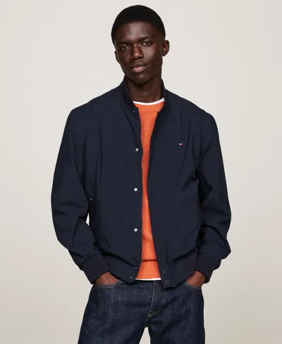 Tommy Hilfiger Men's Lightweight Tech Bomber Jacket In Desert Sky