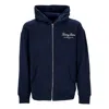 Tommy Hilfiger Men's Lightweight Zip Hoodie Relaxed Luxe Zip Hoodie Dark Night Navy In Dark Night Navy