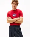 Tommy Hilfiger Men's Linear Flag 1985 Graphic T-shirt In Red