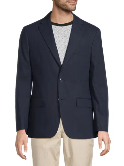 Tommy Hilfiger Men's Linen-blend Two-button Sport Coat In Blue