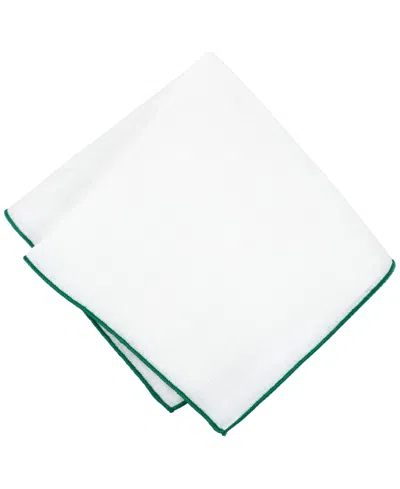 Tommy Hilfiger Men's Linen Pocket Square In Hunter Green