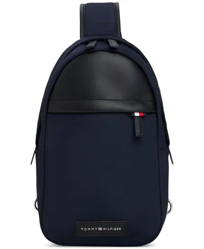 Tommy Hilfiger Men's Logo Medium Sling Pack In Blue