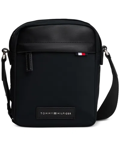 Tommy Hilfiger Men's Logo Mini Reporter Bag In Black