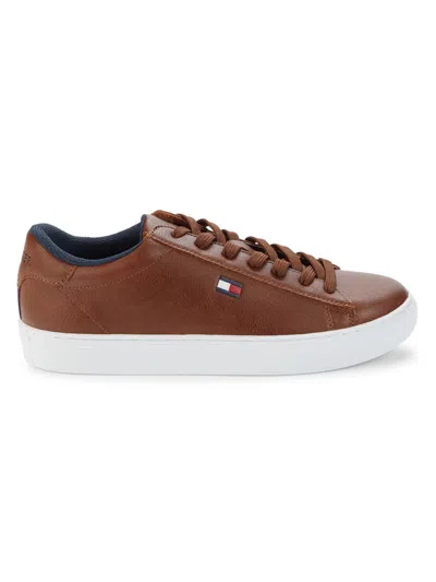 Tommy Hilfiger Men's Brecon Logo Low Top Sneakers In Brown