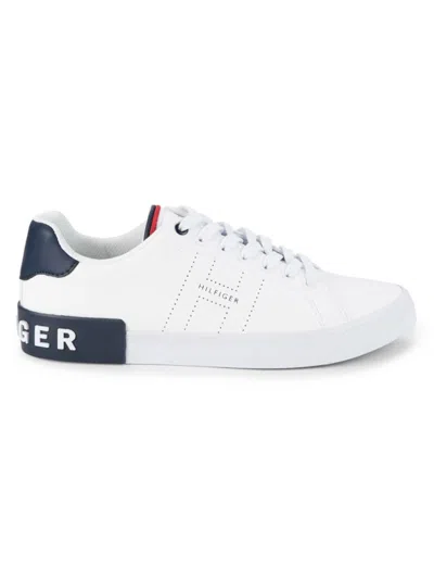 Tommy Hilfiger Men's Logo Sneakers In White