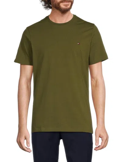 Tommy Hilfiger Men's Logo Tee In Green Tea