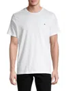 Tommy Hilfiger Brand-embroidered Regular-fit Stretch-cotton Jersey T-shirt In White