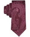 Tommy Hilfiger Men's Lucia Classic Paisley Tie In Burgundy