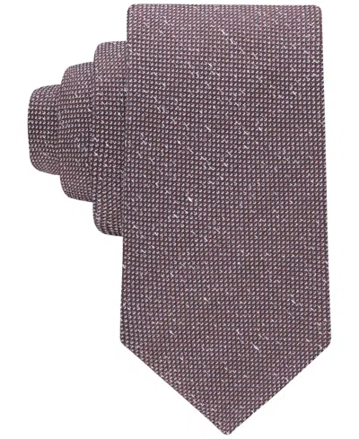 Tommy Hilfiger Men's Manteca Textured Solid Tie In Gray
