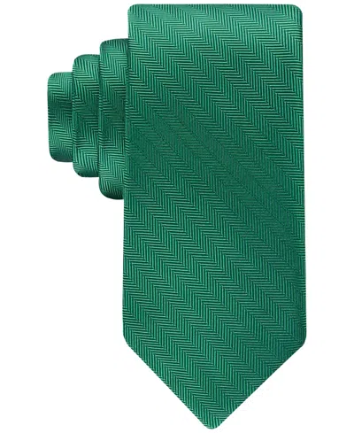 Tommy Hilfiger Men's Marcus Solid Tie In Hunter Green