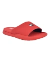 Tommy Hilfiger Men's Marmo Fashion Pool Slides In Red
