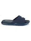 Tommy Hilfiger Men's Marmo Fashion Pool Slides In Dark Blue