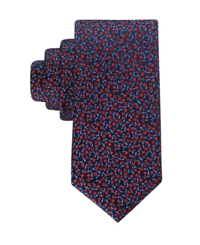 Tommy Hilfiger Men's Matlock Floral Print Classic Tie In Blue