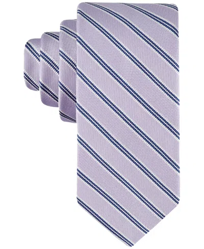 Tommy Hilfiger Men's Maverick Stripe Tie In Lilac