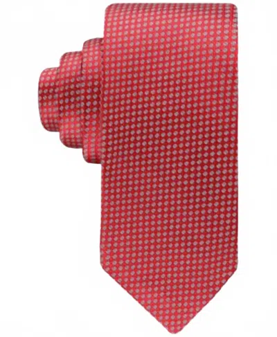 Tommy Hilfiger Men's Memphis Micro-floral Tie In Red In Orange