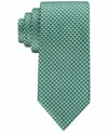 Tommy Hilfiger Men's Micro-geo Tie In Navy/green In Green