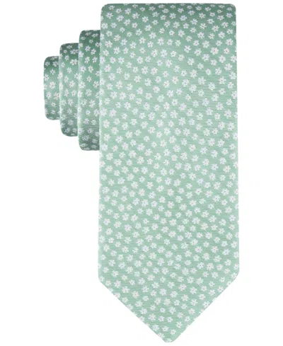 Tommy Hilfiger Men's Mini-floral Tie In Green